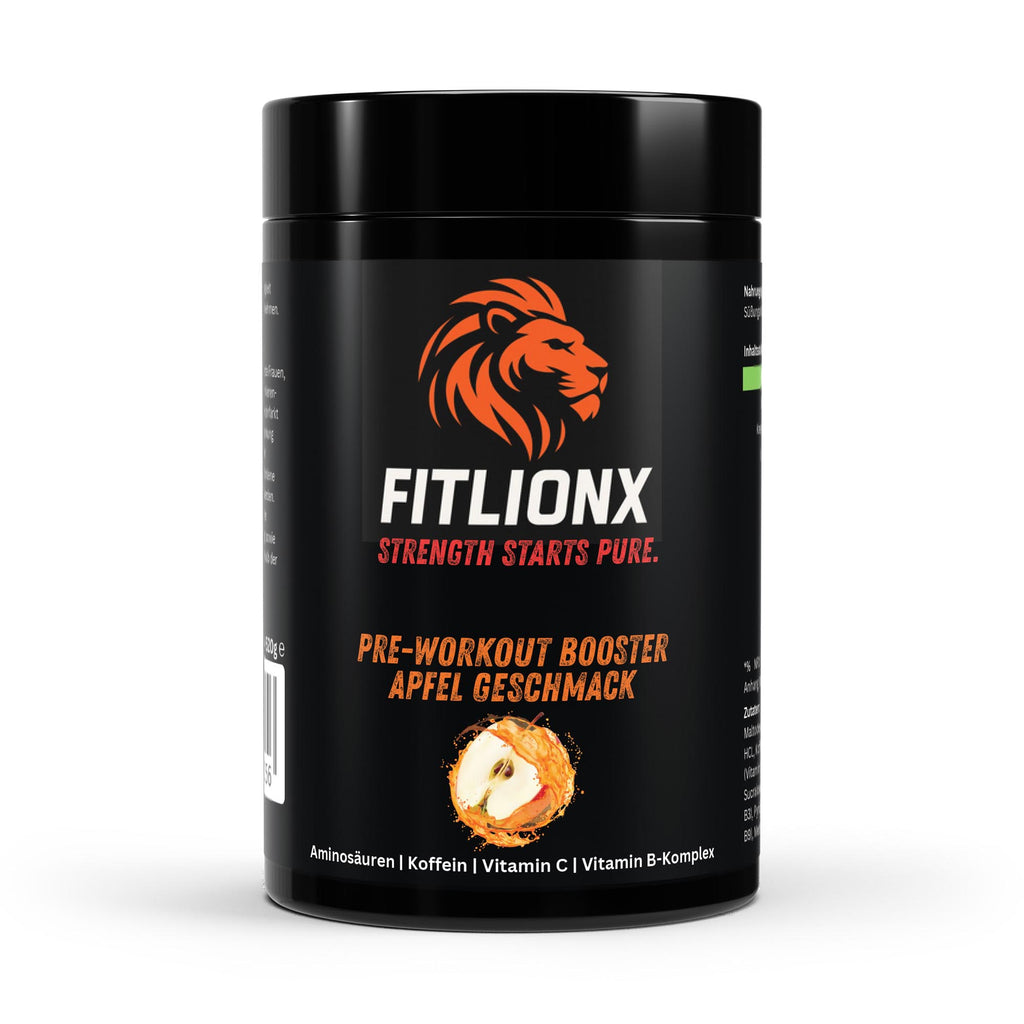 FITLIONX Pre-Workout Booster Apfel - 520g
