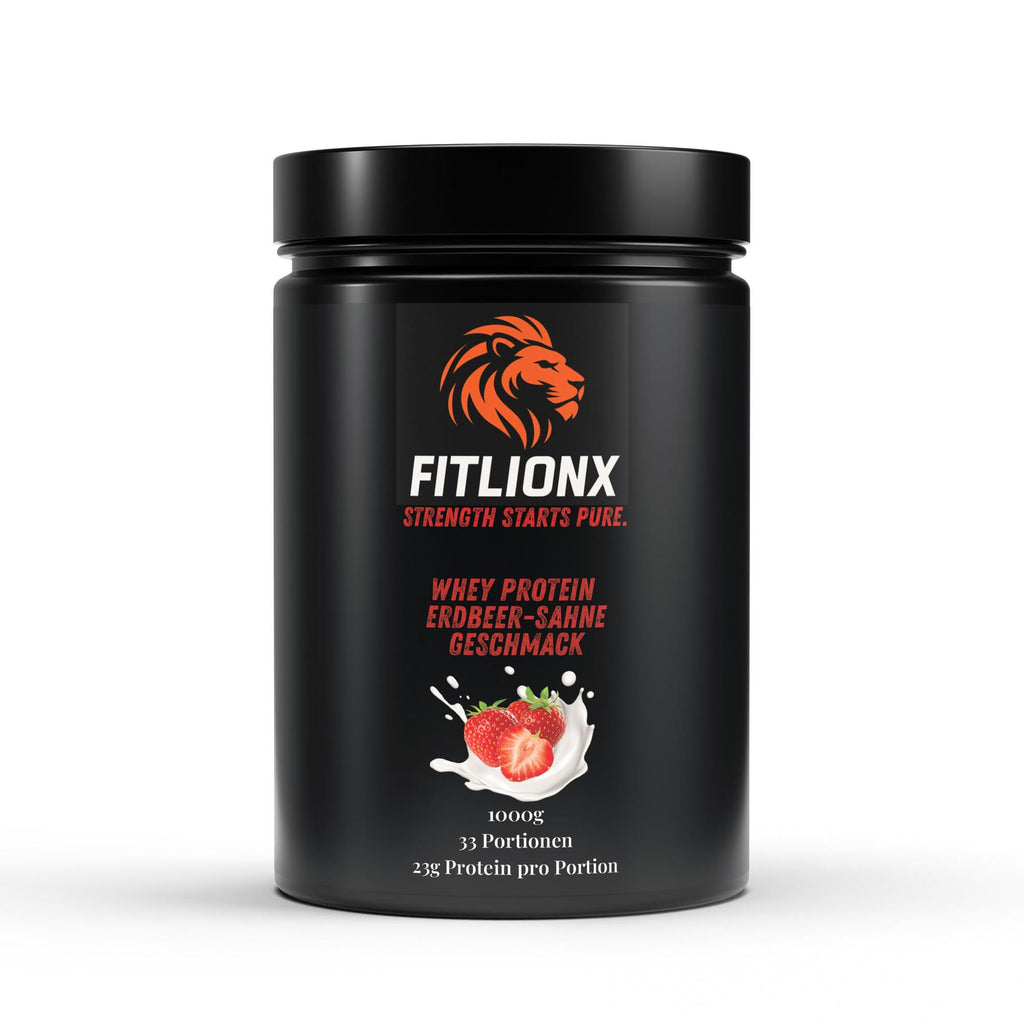 FITLIONX Premium Whey Protein Erdbeere - 1.000g