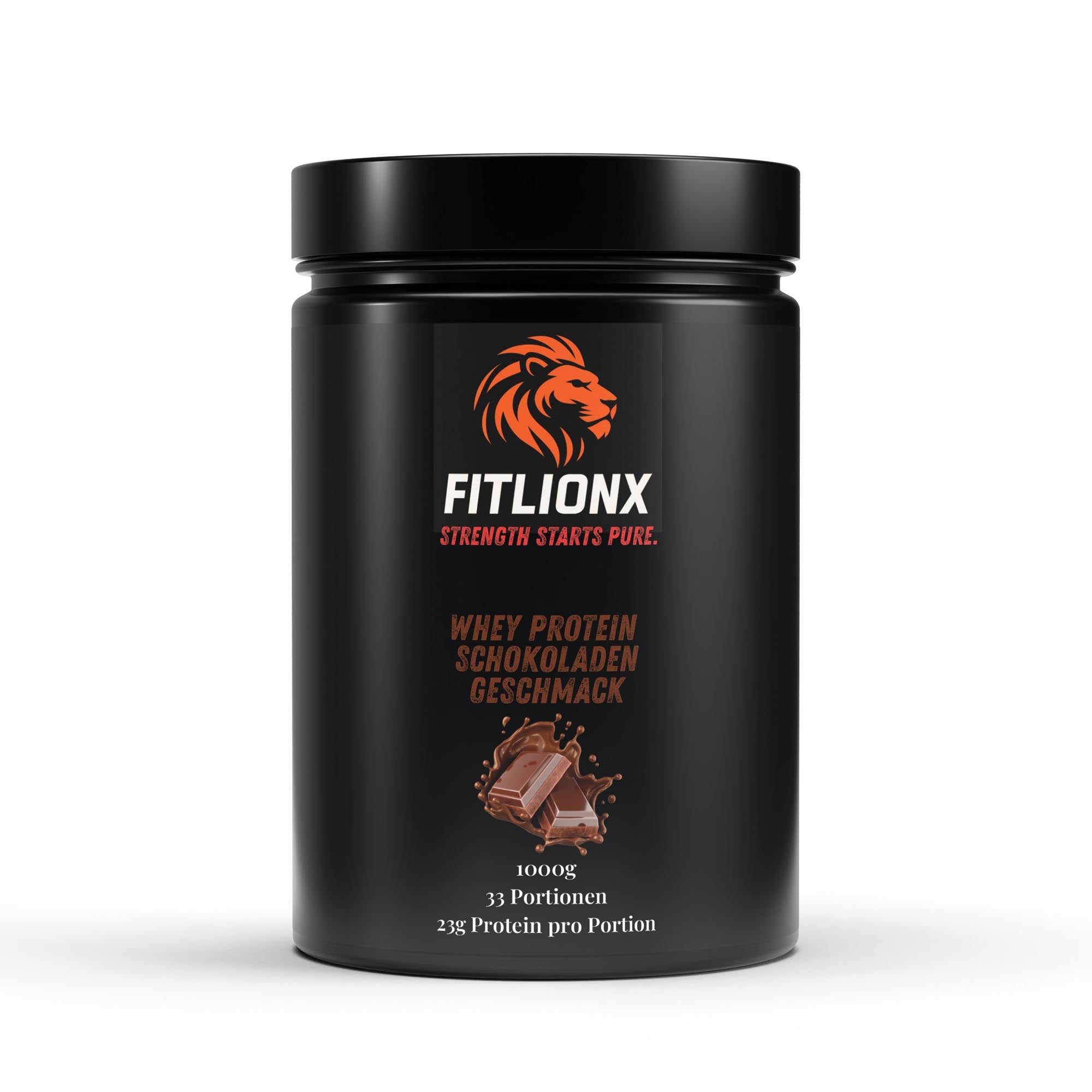 FITLIONX Premium Whey Protein Schokolade - 1.000g